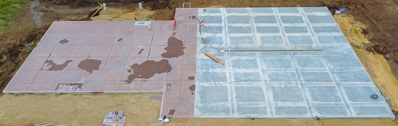 Level dirt pad for shed foundation